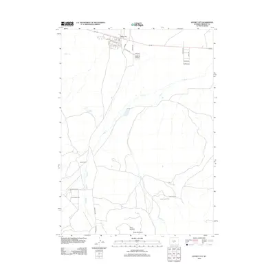 2012 Map of Jeffrey City, 2012 Print