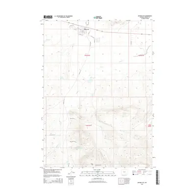 2015 Map of Jeffrey City, 2015 Print
