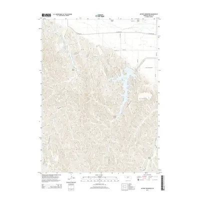 2014 Map of Jeffrey Reservoir, 2014 Print
