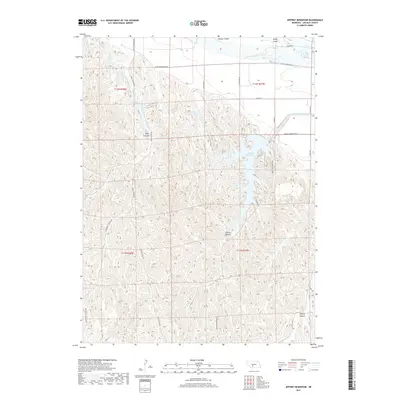 2017 Map of Jeffrey Reservoir, 2017 Print