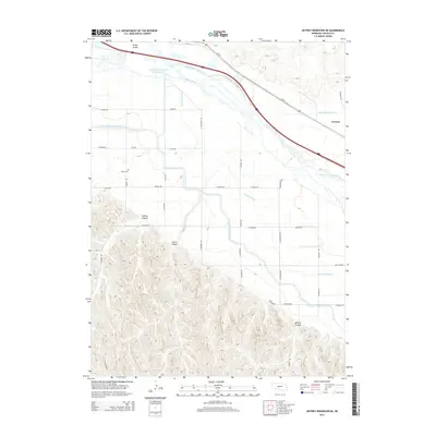 2014 Map of Jeffrey Reservoir NE, 2014 Print