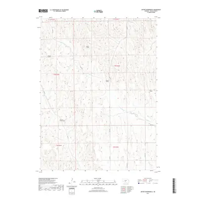 2017 Map of Jeffrey Reservoir SE, 2017 Print