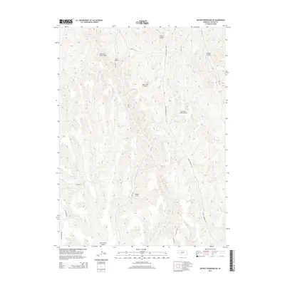 2014 Map of Jeffrey Reservoir SW, 2014 Print