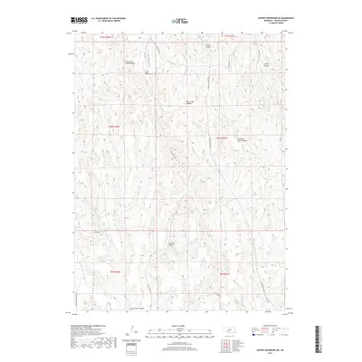 2017 Map of Jeffrey Reservoir SW, 2017 Print