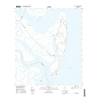 2017 Map of Jekyll Island, 2017 Print