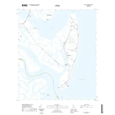 2020 Map of Jekyll Island, 2020 Print