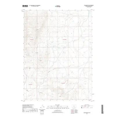 2017 Map of Jelm Mountain, 2017 Print