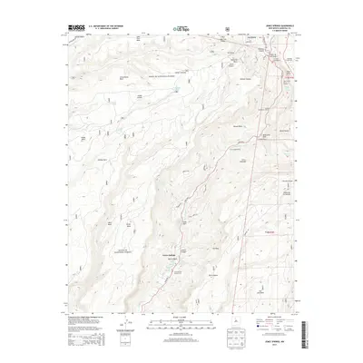 2013 Map of Jemez Springs, 2013 Print