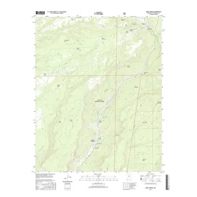 2017 Map of Jemez Springs, 2017 Print