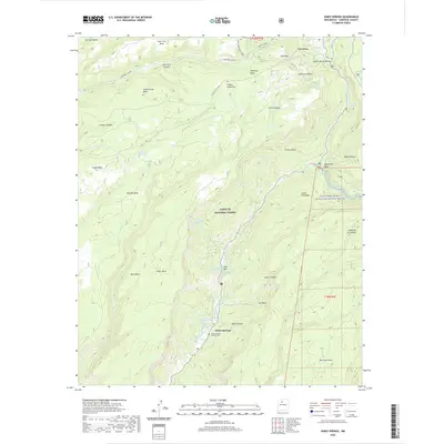 2020 Map of Jemez Springs, 2020 Print