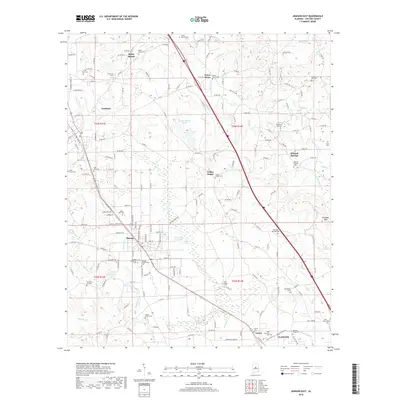 2018 Map of Jemison East, 2018 Print