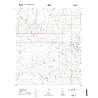 2018 Map of Jena West, 2018 Print
