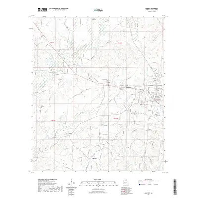 2020 Map of Jena West, 2020 Print