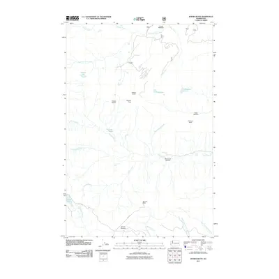 2011 Map of Jennies Butte, 2011 Print