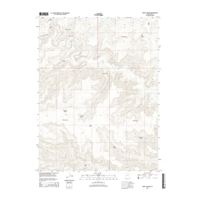 2014 Map of Jenny Canyon, 2014 Print