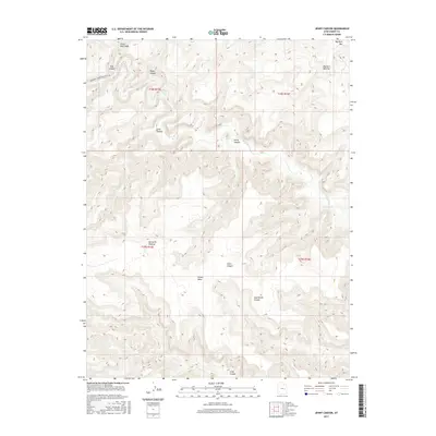 2017 Map of Jenny Canyon, 2017 Print