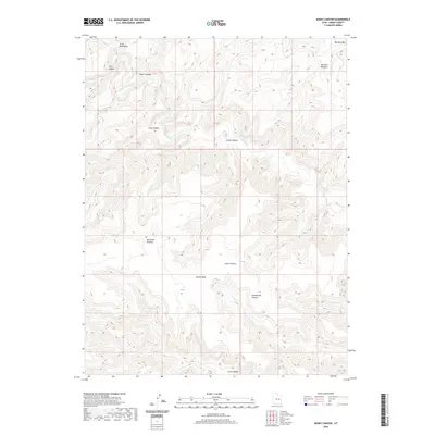 2020 Map of Jenny Canyon, 2020 Print