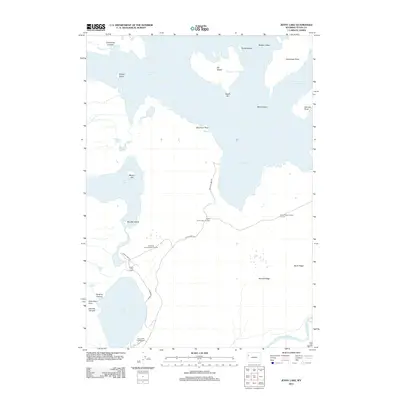 2012 Map of Jenny Lake, 2012 Print