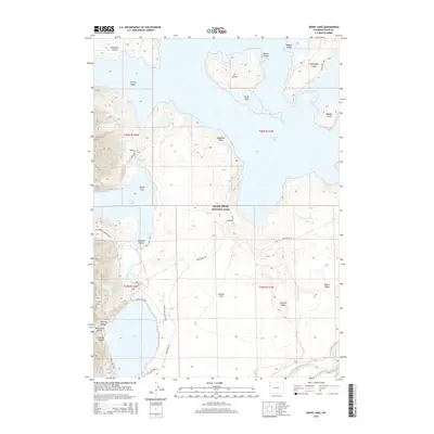 2015 Map of Jenny Lake, 2015 Print