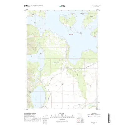 2017 Map of Jenny Lake, 2017 Print