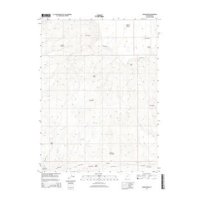 2014 Map of Jensen Ridge, 2014 Print