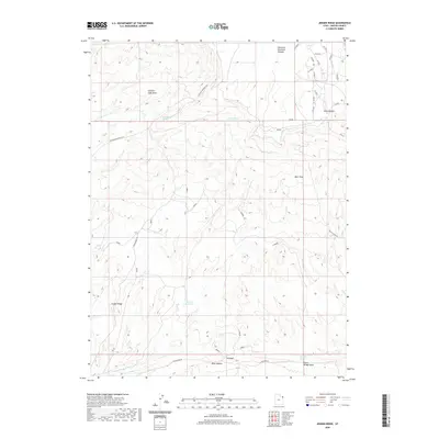 2020 Map of Jensen Ridge, 2020 Print