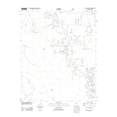 2012 Map of Jerome Canyon, 2012 Print