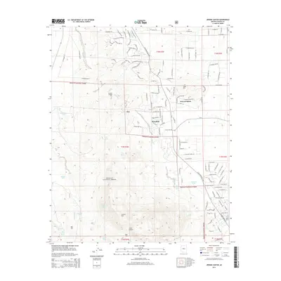 2014 Map of Jerome Canyon, 2014 Print