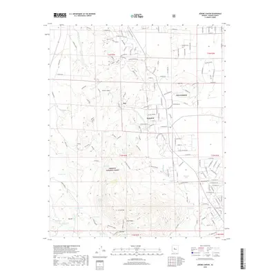 2018 Map of Jerome Canyon, 2018 Print