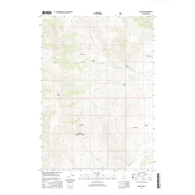 2017 Map of Jerry Peak, 2017 Print