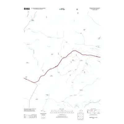 2013 Map of Jerrys Run, 2013 Print