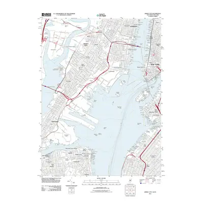 2011 Map of Jersey City, 2011 Print