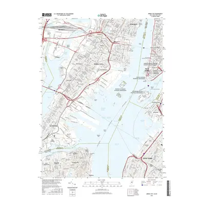 2016 Map of Jersey City, 2016 Print