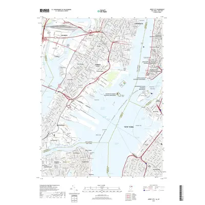 2019 Map of Jersey City, 2019 Print