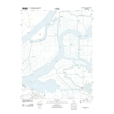 2012 Map of Jersey Island, 2012 Print