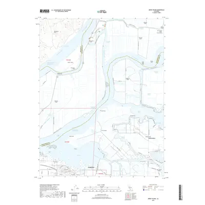 2018 Map of Jersey Island, 2018 Print