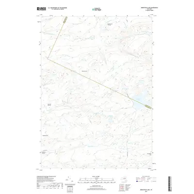 2019 Map of Jerseyfield Lake, 2019 Print