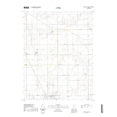 2021 Map of Jerseyville North, 2021 Print
