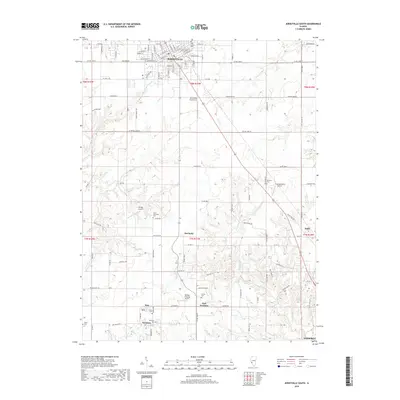 2018 Map of Jerseyville South, 2018 Print