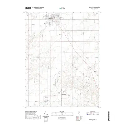 2021 Map of Jerseyville South, 2021 Print