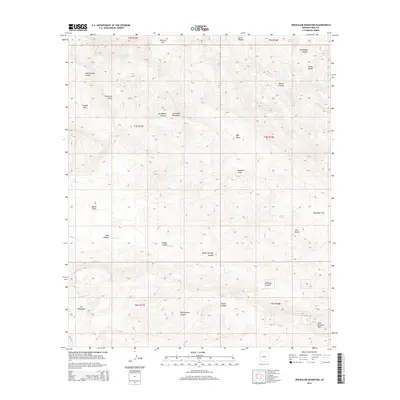 2014 Map of Jerusalem Mountain, 2014 Print