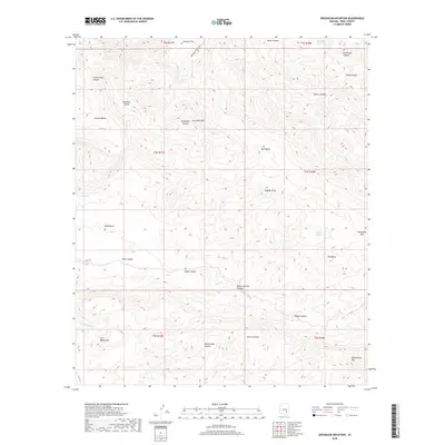 2018 Map of Jerusalem Mountain, 2018 Print