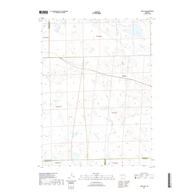 2017 Map of Jesse Lake, 2017 Print