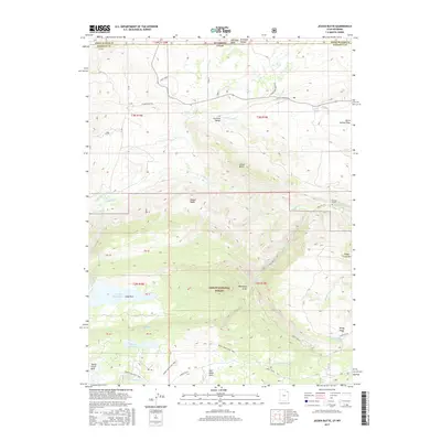 2017 Map of Jessen Butte, 2017 Print