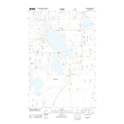 2013 Map of Jessie Lake, 2013 Print
