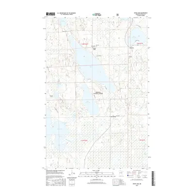 2016 Map of Jessie Lake, 2016 Print