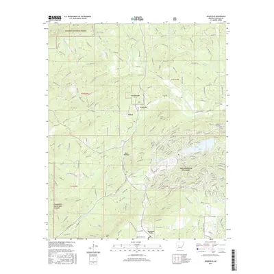 2017 Map of Jessieville, 2017 Print