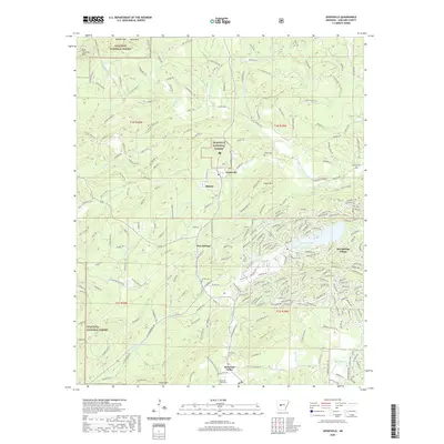 2020 Map of Jessieville, 2020 Print
