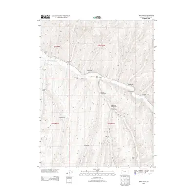 2013 Map of Jessup Gulch, 2013 Print