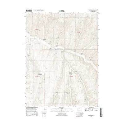 2016 Map of Jessup Gulch, 2016 Print